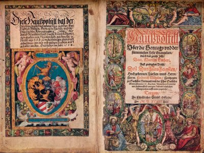 एक अर्ली ऑटोग्राफ एल्बम: मार्टिन लूथर के कामों से एक हॉसपोस्टिल, c1550 द्वारा अज्ञात