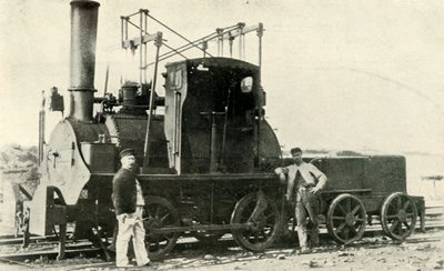 एक प्रारंभिक कोलियरी लोकोमोटिव, c1930। द्वारा अज्ञात