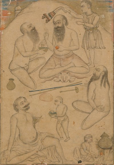 योगियों का एक समूह, ca. 1660। द्वारा अज्ञात