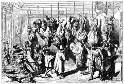 एक अंग्रेजी कसाई, बुलेवर्ड हॉसमैन, पेरिस, 1871 द्वारा अज्ञात