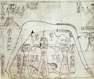 प्राचीन मिस्र के ब्रह्मांड, c1025 ई.पू. द्वारा अज्ञात