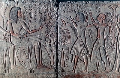 प्राचीन मिस्र की राहत, c1300 ई.पू. द्वारा अज्ञात