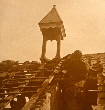 विमान-रोधी फायरिंग, फ्रंट लाइन, c1914-c1918 द्वारा अज्ञात