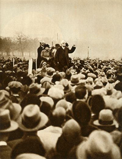 सरकार विरोधी प्रदर्शन, हाइड पार्क, लंदन, 6 फरवरी 1933, 1935. आई द्वारा अज्ञात