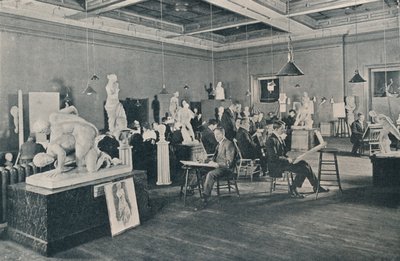 ओंटारियो कॉलेज ऑफ आर्ट, टोरंटो में प्राचीन और जीवन कक्षाएं, c1913 द्वारा अज्ञात