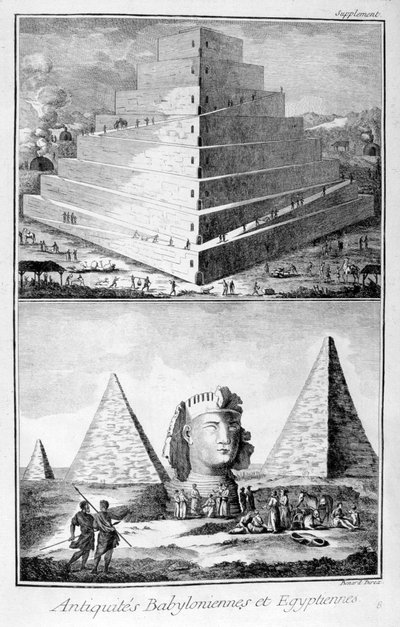 बेबीलोनिया और मिस्र की प्राचीन वस्तुएँ, 1751-1777 द्वारा अज्ञात