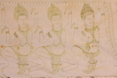 अप्सरा ड्राइंग, सिएम रीप, कंबोडिया द्वारा अज्ञात
