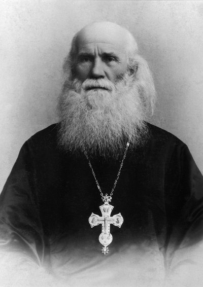 आर्किमांड्राइट तिखन रुडनेव, रूसी रूढ़िवादी पादरी, 1901 द्वारा अज्ञात