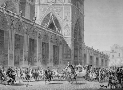 नोट्रे डेम, 2 दिसंबर, 1804, 19 वीं शताब्दी में आगमन द्वारा अज्ञात