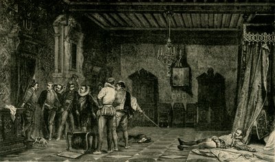 हेनरी की हत्या, ड्यूक ऑफ़ गुइज़, दिसंबर 1588, 1890। द्वारा अज्ञात