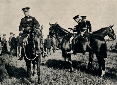 सैन्य युद्धाभ्यास में, c1916, 1945। द्वारा अज्ञात