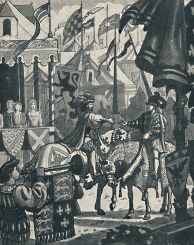 गोल्ड के कपड़े के क्षेत्र में, c1934 द्वारा अज्ञात