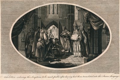 एंथेल्स्टन ने एंग्लो-सैक्सन, 930 के 1793 में अनुवादित ग्रंथों के प्रकाशन का आदेश दिया द्वारा अज्ञात