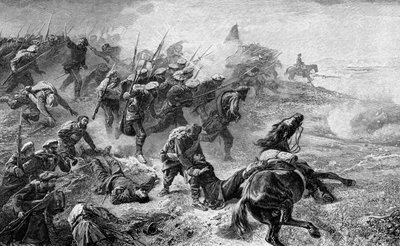 1872-1876, 1902 के विद्रोह के दौरान बास्क कार्लिस्ट्स पर हमला द्वारा अज्ञात