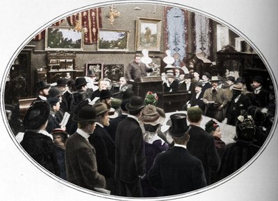 फिलिप्स के नीलामीकर्ताओं की प्रगति में नीलामी, लंदन, c1901 1901 द्वारा अज्ञात