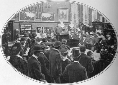 फिलिप्स के नीलामीकर्ताओं की प्रगति में नीलामी, लंदन, c1901 1901 द्वारा अज्ञात