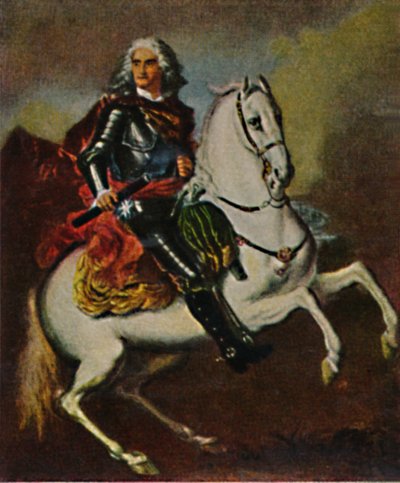 अगस्त स्ट्रॉन्ग 1670-1733। - सिल्वेस्ट्रे, 1934 द्वारा पेंटिंग। द्वारा अज्ञात