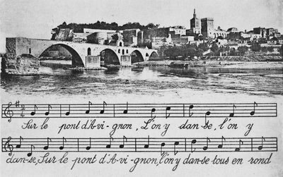 Avignon। - सेंट-बेन्ज़ेट ब्रिज, c1925 द्वारा अज्ञात