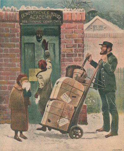 वापस स्कूल, 1895 में। द्वारा अज्ञात