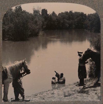 जॉर्डन में बपतिस्मा, c1900 द्वारा अज्ञात