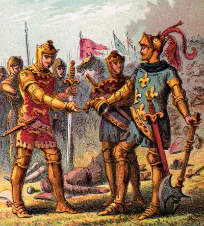 पोएटर्स में लड़ाई, 1356, सी 1850 द्वारा अज्ञात