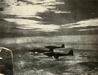 1939-1940, 1941, एक छापे से वापसी की लड़ाई। द्वारा अज्ञात