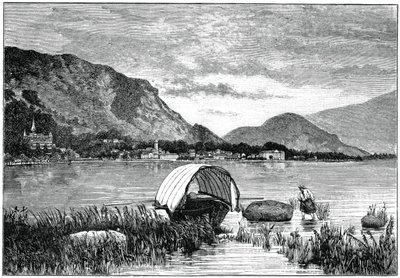 बाओनो, मैगीगोर झील पर, उत्तरी इटली, 1900 द्वारा अज्ञात