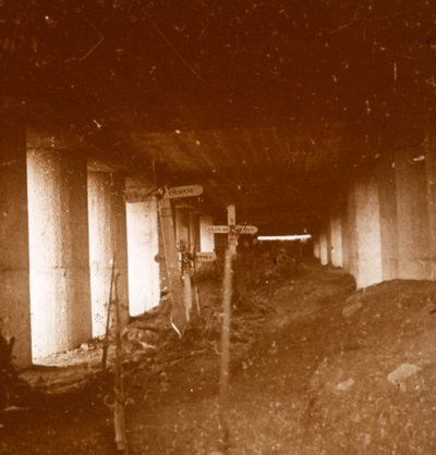 बेओनेट ट्रेंच, वर्दुन, उत्तरी फ्रांस, c1916-c1918। द्वारा अज्ञात