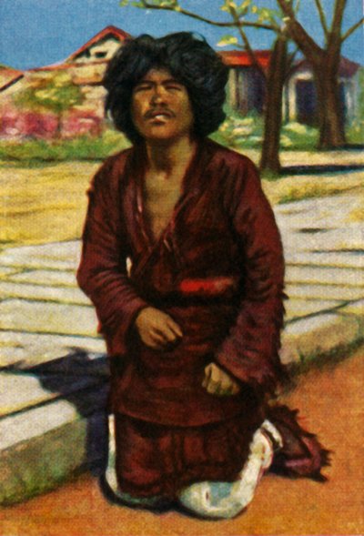 भिखारी, मध्य चीन, c1928। द्वारा अज्ञात
