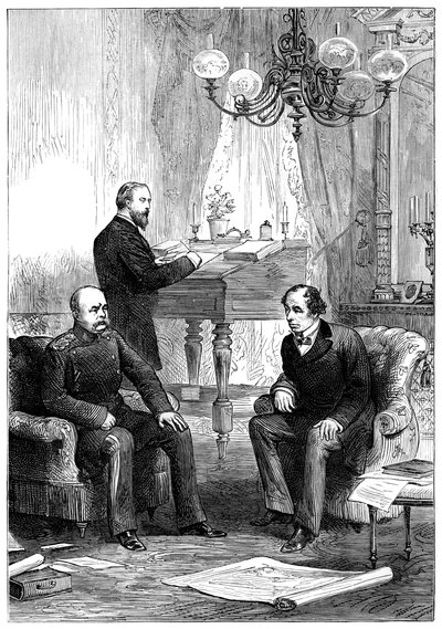 बेंजामिन डिसरायली 1804-1881 बैठक ओटो वॉन बिस्मार्क 1815-1898, बर्लिन, 1878 द्वारा अज्ञात
