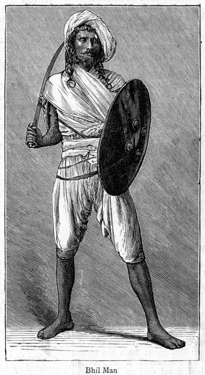 Bhil man, 1886 द्वारा अज्ञात