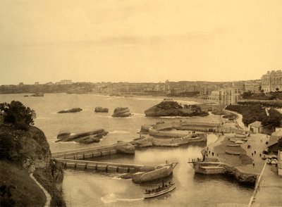 बिअरिट्ज़ - द पोर्ट ऑफ़ द फिशरमेन, c1930। द्वारा अज्ञात