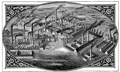 क्रुप्स के पक्षियों की आंखों का दृश्य, एसेन, जर्मनी, 1876 द्वारा अज्ञात