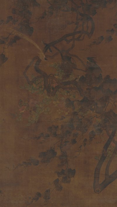 पक्षी, अंगूर और फूल, मिंग राजवंश, 1368-1644। द्वारा अज्ञात