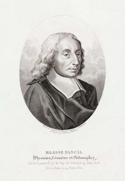 ब्लेज़ पास्कल, फ्रांसीसी गणितज्ञ, भौतिक विज्ञानी और धर्मशास्त्री, c 1660 द्वारा अज्ञात