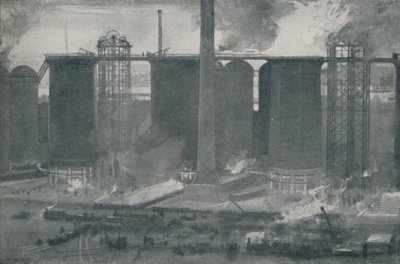 बेल ब्रदर्स, आयरन वर्क्स, 1910 में ब्लास्ट-फर्नेस द्वारा अज्ञात