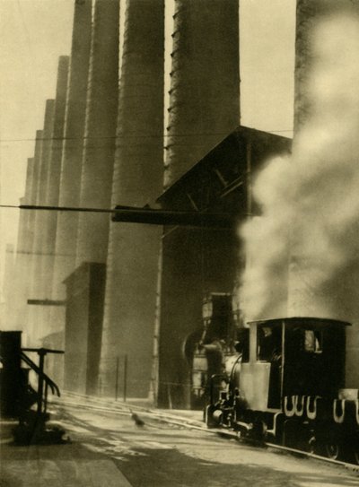 ब्लास्ट फर्नेस, डोनविट्ज, ऑस्ट्रिया, c1935। द्वारा अज्ञात