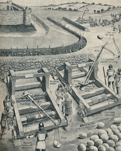 सैक्सन टाइम्स के एक किले में बमबारी, c1934 द्वारा अज्ञात