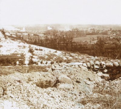 बमबारी, अबलेन-संत-नाज़ायर, उत्तरी फ्रांस, c1914-c1918 द्वारा अज्ञात