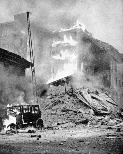 रूसियों द्वारा हेलसिंकी की बमबारी, द्वितीय विश्व युद्ध, c1940 द्वारा अज्ञात
