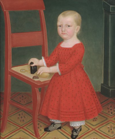 सुनहरे बालों वाला लड़का, लगभग. 1840-50. द्वारा अज्ञात