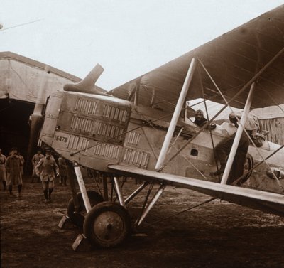 ब्रेगुएट बाइप्लेन उतारने के बारे में, c1914-c1918 द्वारा अज्ञात