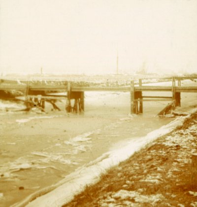 पोपेरिंग, फ़्लैंडर्स, बेल्जियम में पुल, c1914-c1918 द्वारा अज्ञात