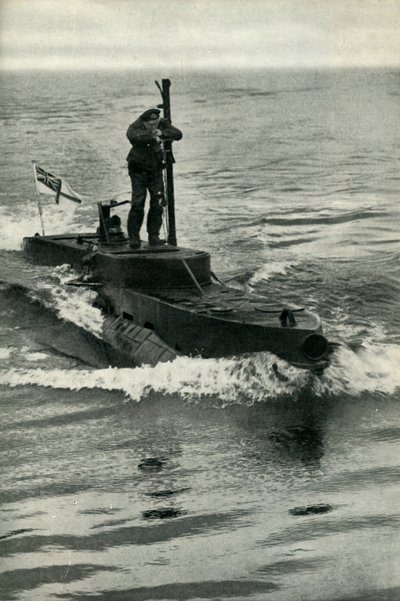 ब्रिटिश एक्स-क्राफ्ट बौना पनडुब्बी, द्वितीय विश्व युद्ध, 1945। द्वारा अज्ञात