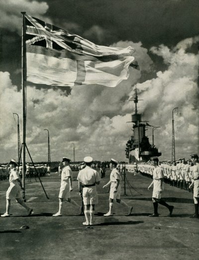 एक विमान वाहक के डेक पर ब्रिटिश नाविक, द्वितीय विश्व युद्ध, c1943। द्वारा अज्ञात