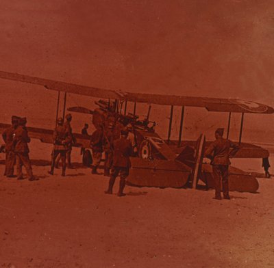 ब्रिटिश विमान नीचे गिरा, c1914-c1918 द्वारा अज्ञात