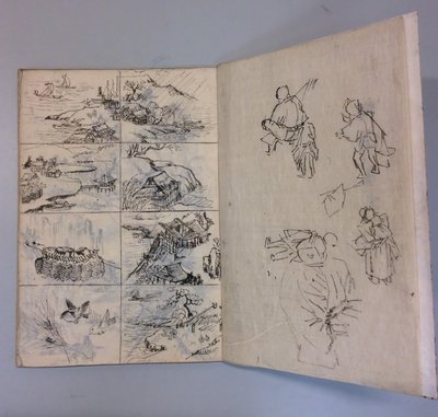 जीवन और पेंटिंग के बाद ब्रश और स्याही के चित्र, 1895। द्वारा अज्ञात