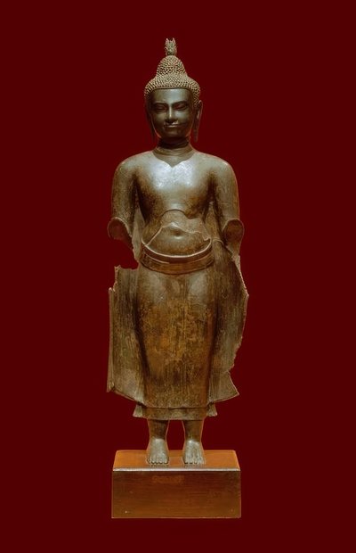 बुद्ध खमेर कला, कंबोडिया, 14 वां वर्ष। द्वारा अज्ञात