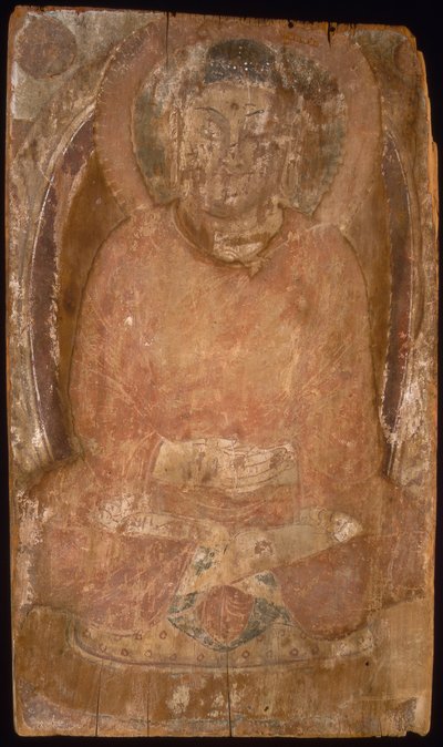 प्रभामंडल और ज्वलंत शरीर वाले बुद्ध मंडोरला, 6ठी-7वीं शताब्दी। द्वारा अज्ञात