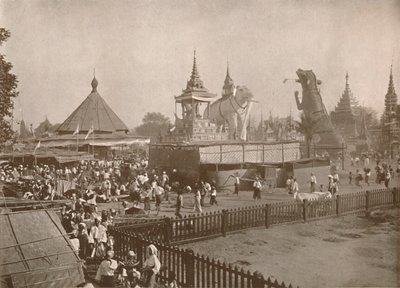 बौद्ध निर्माण दृश्य। - एक फोंगी-बायन, 1900। द्वारा अज्ञात